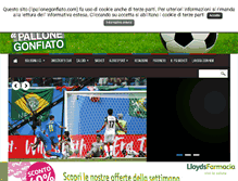 Tablet Screenshot of ilpallonegonfiato.com